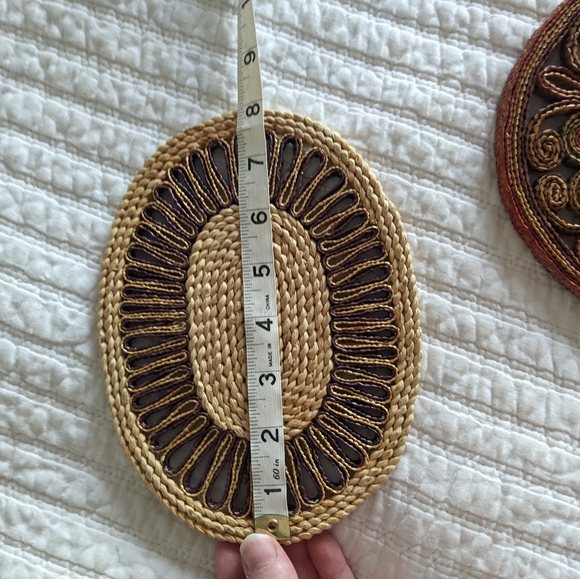 Set of 2 boho vintage trivets - Picture 4 of 5